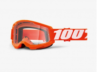 goggles 100% strata 2 laranja clear lens