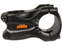 avanço ktm team trail 35*50mm preto logo laranja