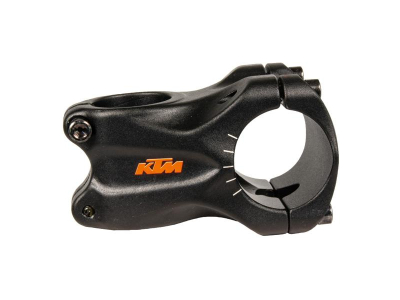 avanço ktm team trail 35*50mm preto logo laranja