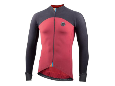 camisola nalini hp ergo xwarm m/comp. black/red