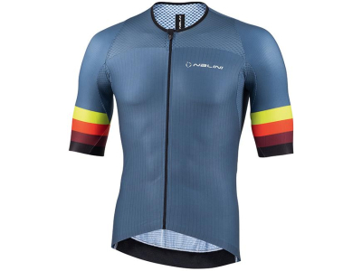 camisola nalini road ergo dust/blue m/curta